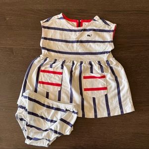Vineyard Vines x Target Striped Baby Dress 3-6M